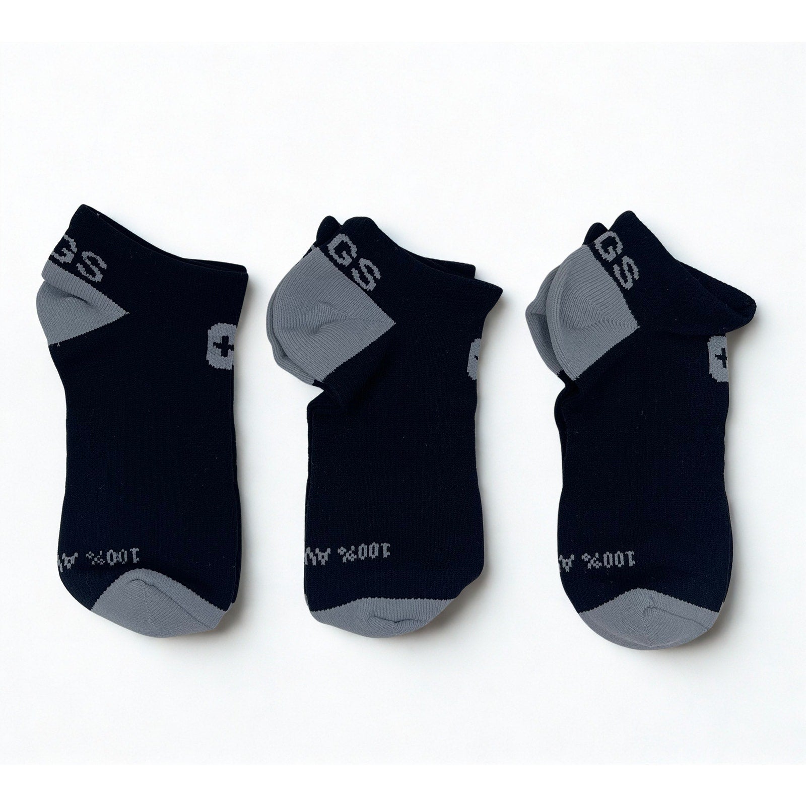 3 Pairs FIGS Compression  No-show Socks Size Medium