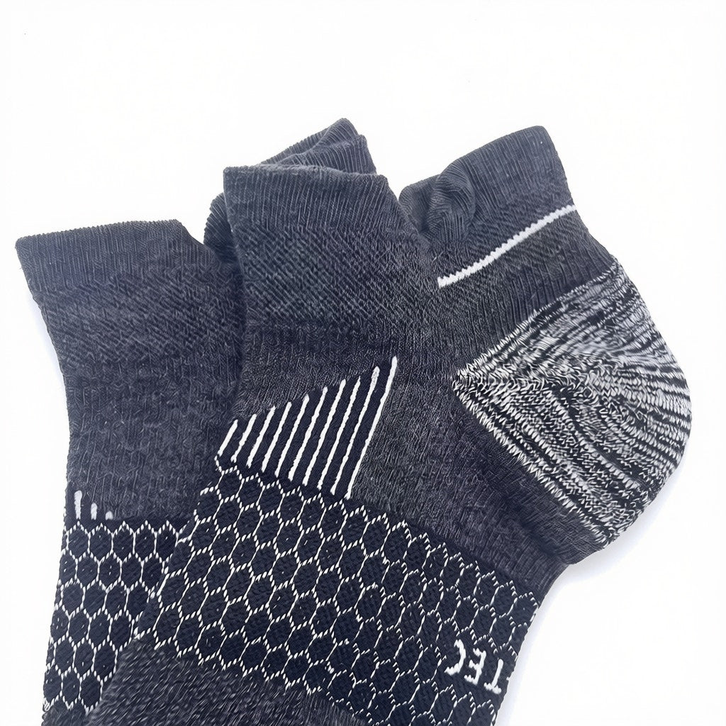 12 Pairs Bombas Performance Hextec Ankle Socks Large NWOT
