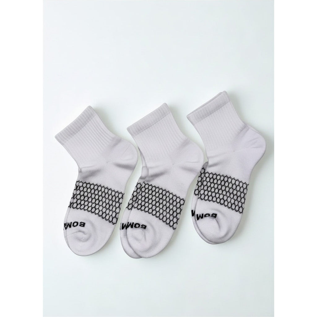 Bombas Women's Quarter Cut Honeycomb Socks Large 3 pairs NWOT