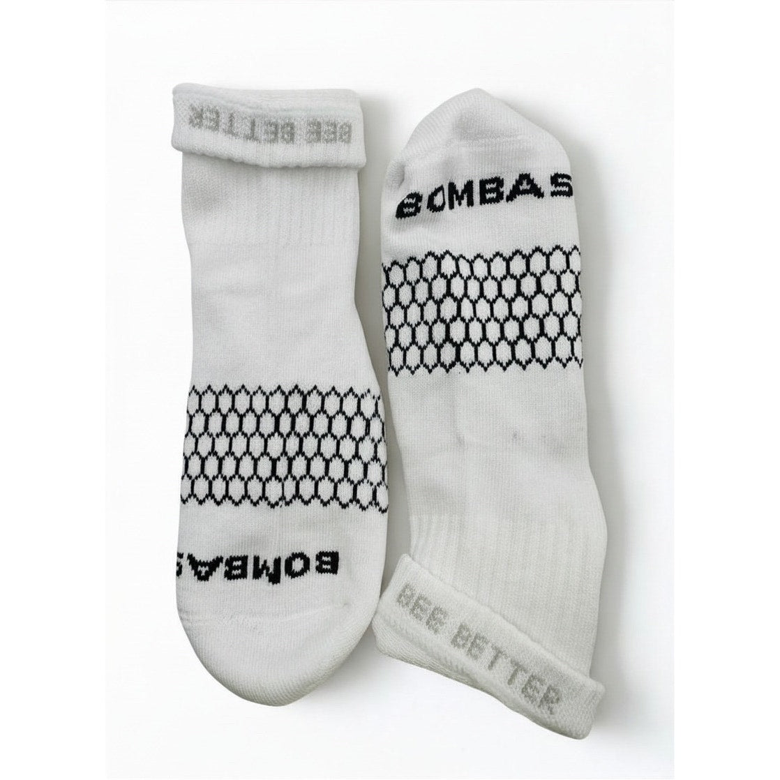 3 Pairs Bombas Quarter Socks Size Large 8-12