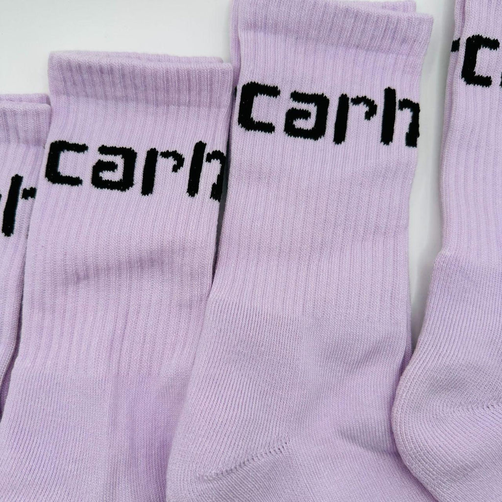 4 Pairs - Carhartt WIP Socks Lavender Crew Streetwear Medium