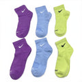 NIKE 6 Pairs Women Men's Quarter socks Size Medium