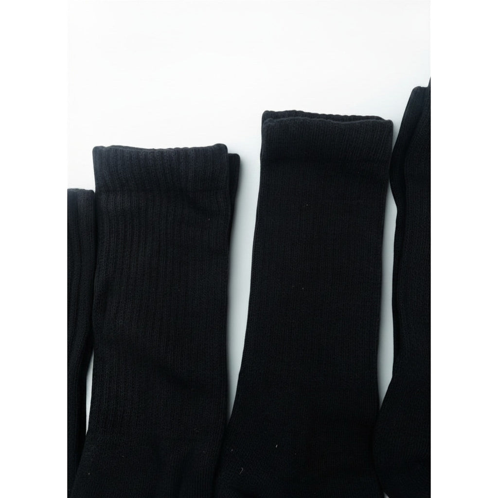 4 Pairs Bombas Black Crew Socks Size Large 8-12