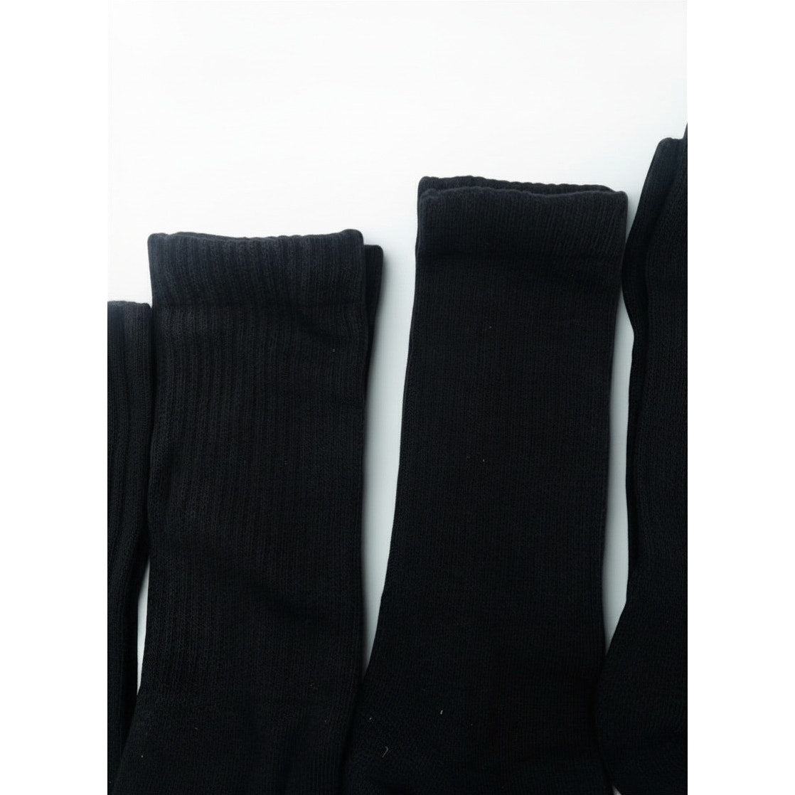 4 Pairs Bombas Black Crew Socks Size Large 8-12