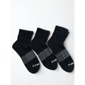 3 Pairs Bombas Black Quarter Socks Size Large 8-12