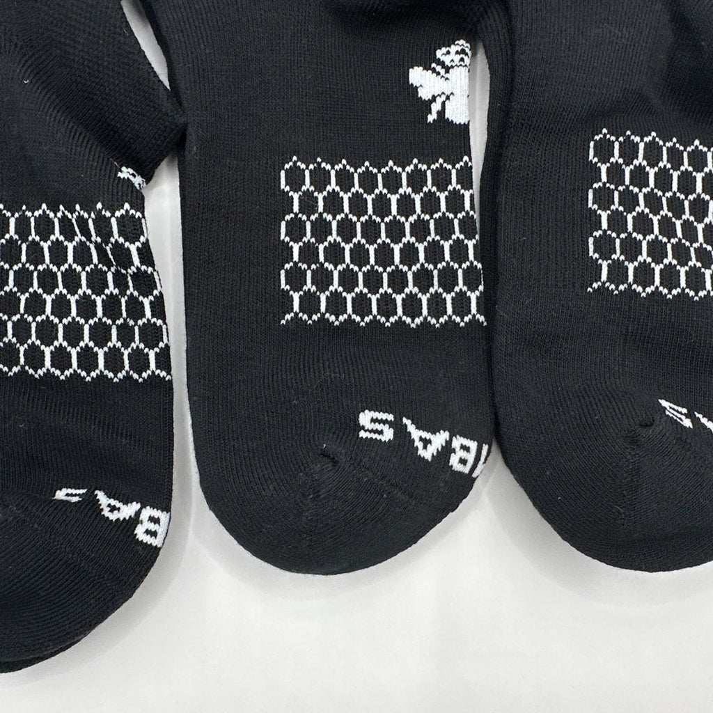 Bombas Ankle Socks Medium 3 pairs Black Unisex Everyday Cotton Socks NWOT