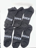 6 PAIR New Balance  No Show Ankle Socks Mens Performance Black Size L Running