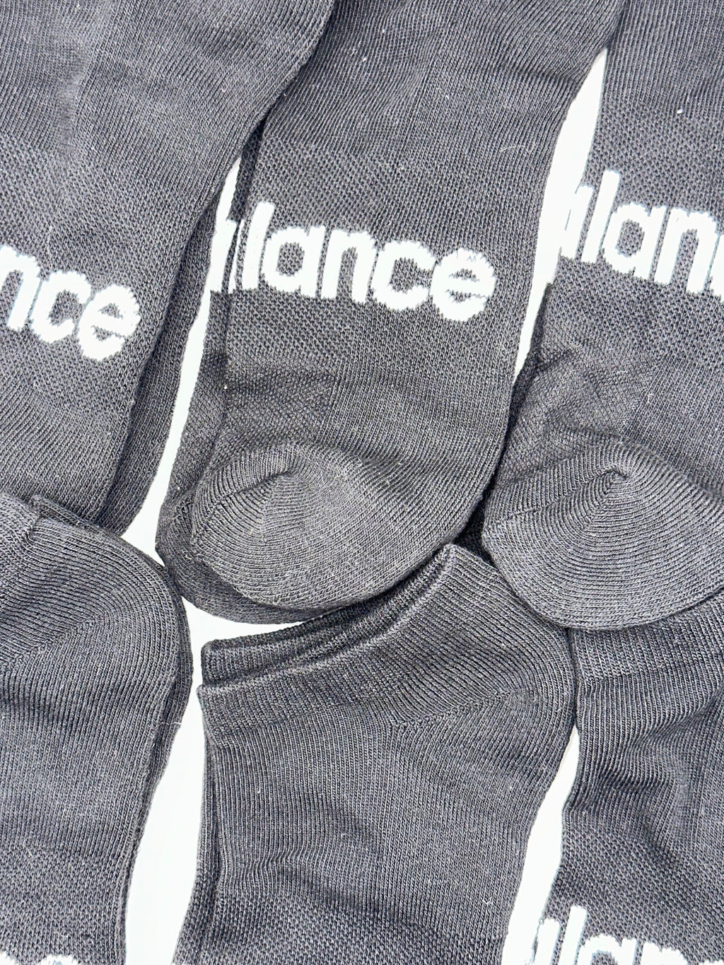 6 PAIR New Balance  No Show Ankle Socks Mens Performance Black Size L Running