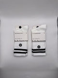 2 Pairs Lululemon Unisex Daily Essential Crew Socks - Medium NWT