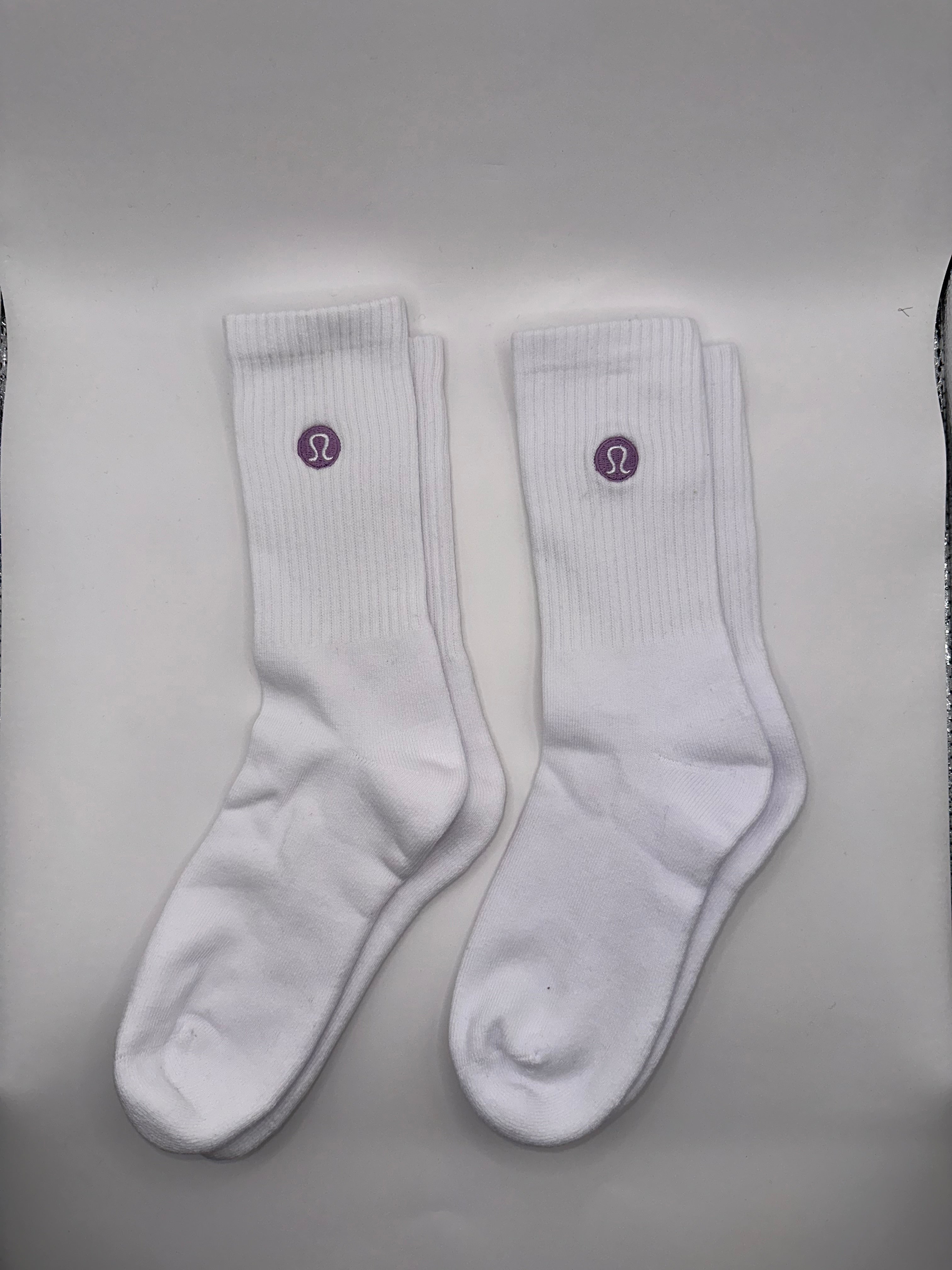 2 Pairs Lululemon Unisex Daily Essential Crew Socks - M/L
