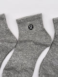 3 Pairs Lululemon Women's Daily Stride Quarter Socks - M-L