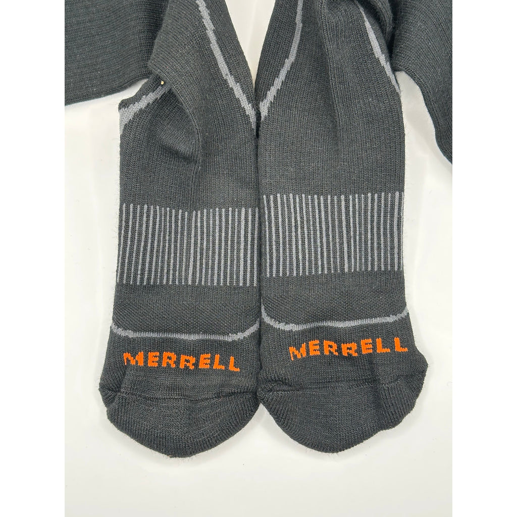 Merrell 4 Pairs Hiker Crew Socks Unisex Size S-M Gray