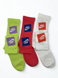 3 Pairs NWOT NIKE Everyday Cotton Crew Socks Dri Fit Size Medium