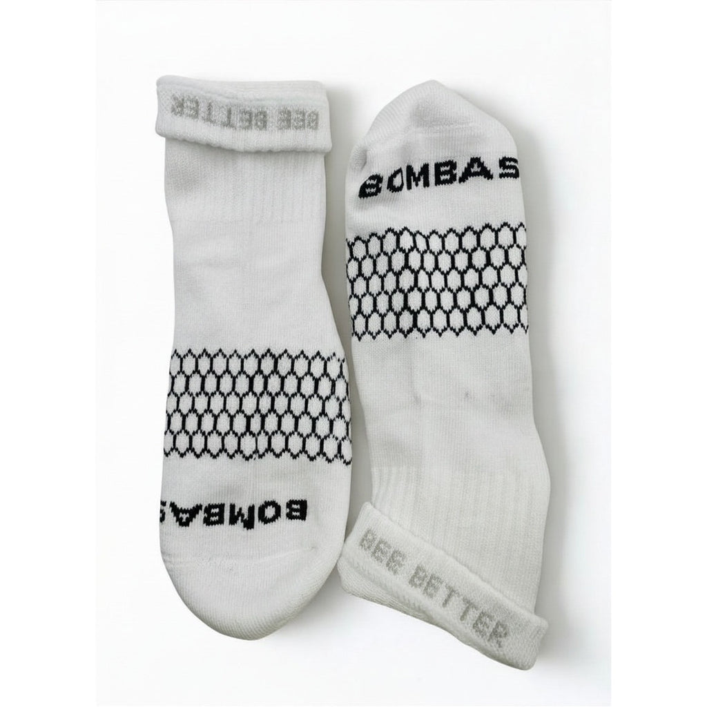 3 Pairs Bombas Quarter Socks Size Medium 6-10