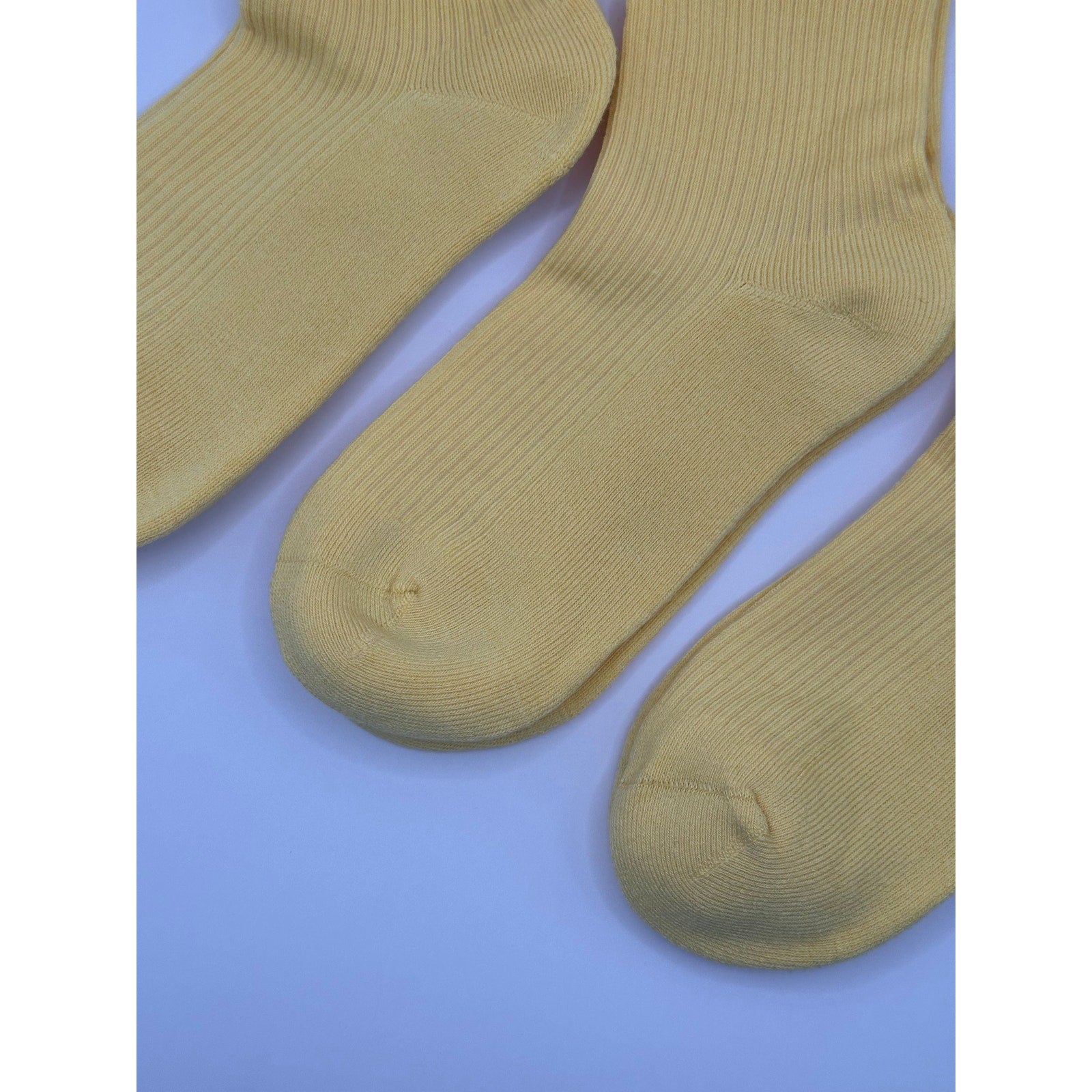 3 Pairs Alo Yoga Women's Lettuce Edge Sock M/L fits sizes 8 – 11 Yellow