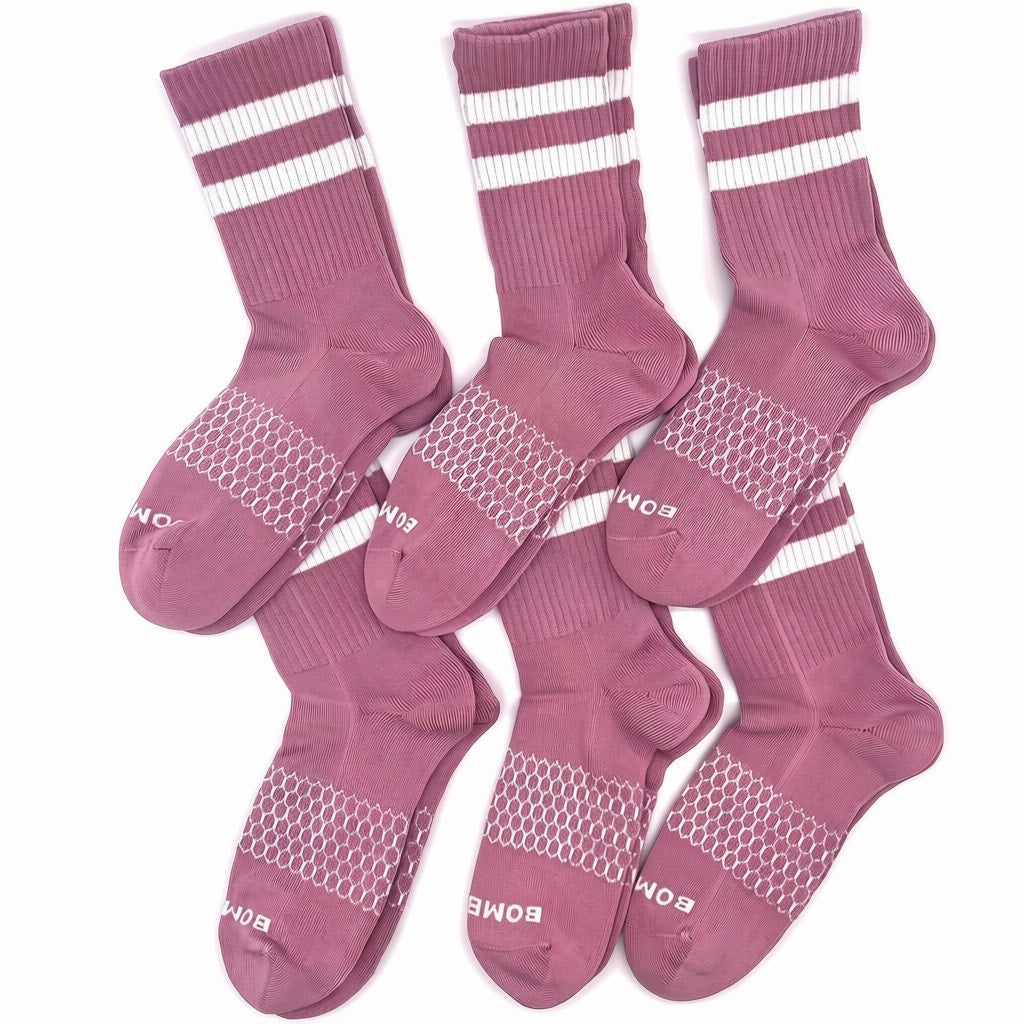 BOMBAS Honeycomb Quarter socks Size Medium 6 Pairs