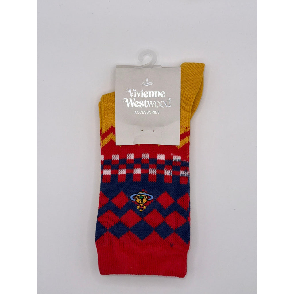 4 Pairs Vivienne Westwood Women's Socks, Medium US Size 6-9