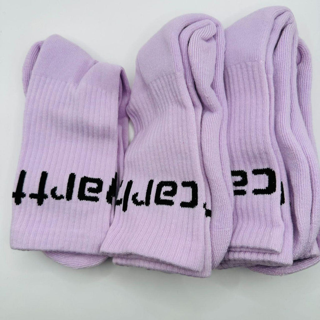 4 Pairs - Carhartt WIP Socks Lavender Crew Streetwear Medium