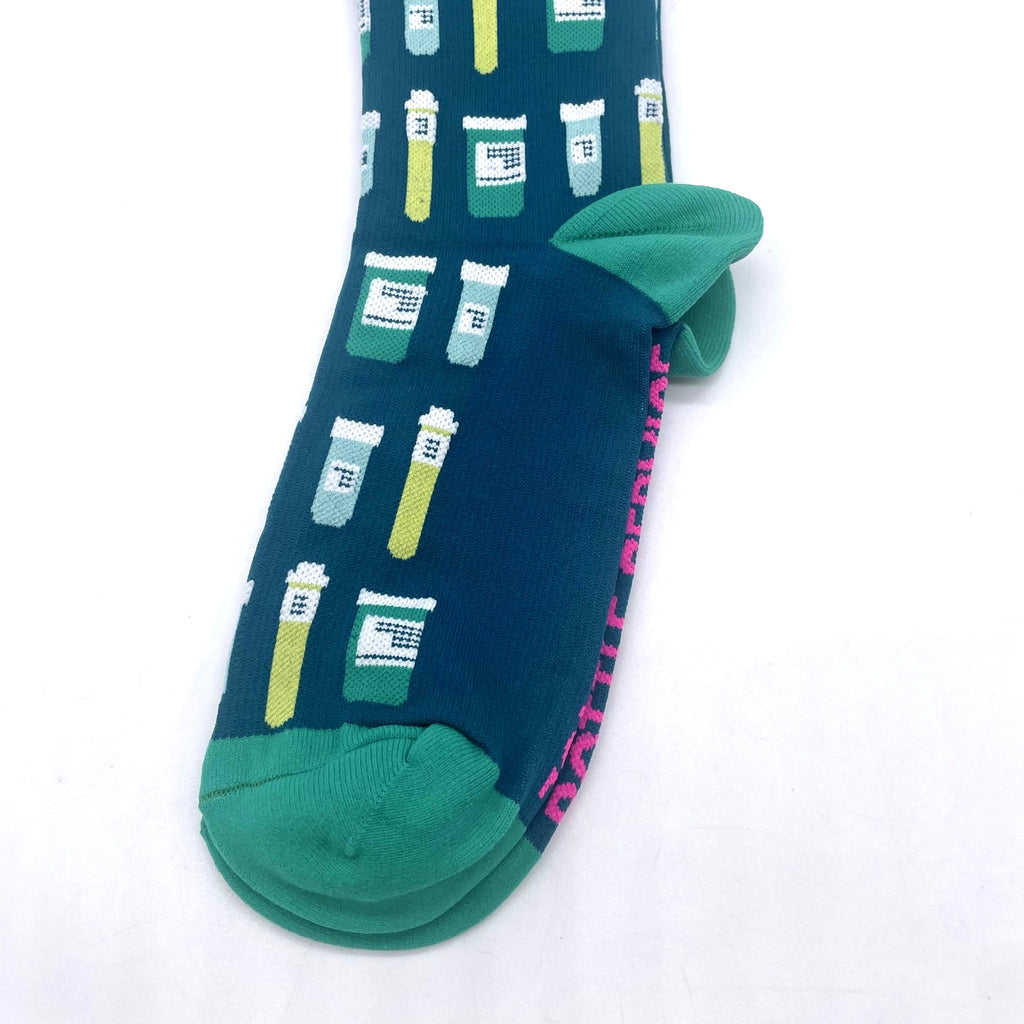 1Pair FIGS Compression Green Socks Size L