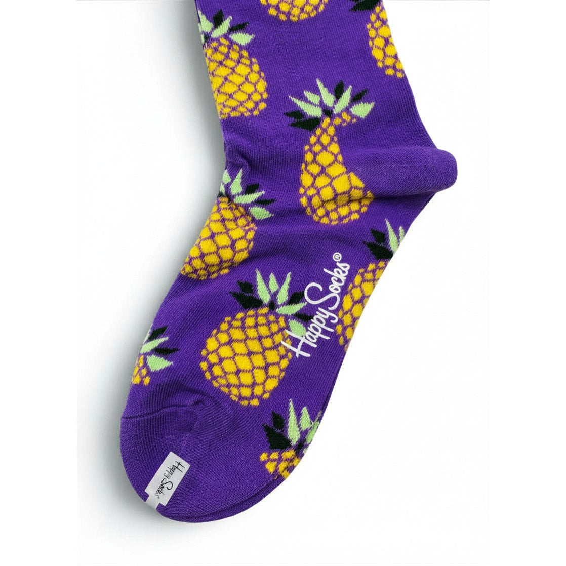 1 Pair Happy Socks Pineapple Size Medium Unisex