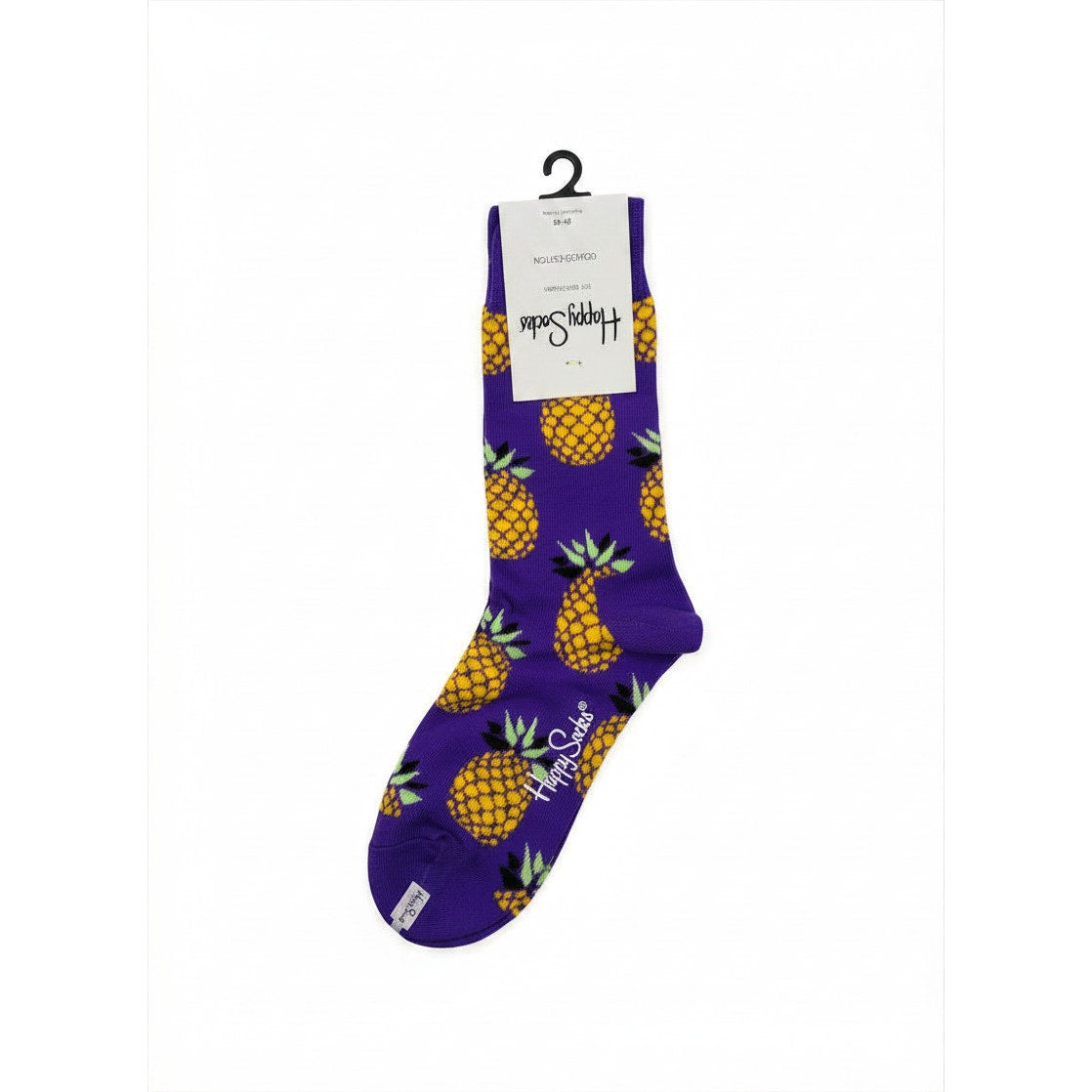 1 Pair Happy Socks Pineapple Size Medium Unisex