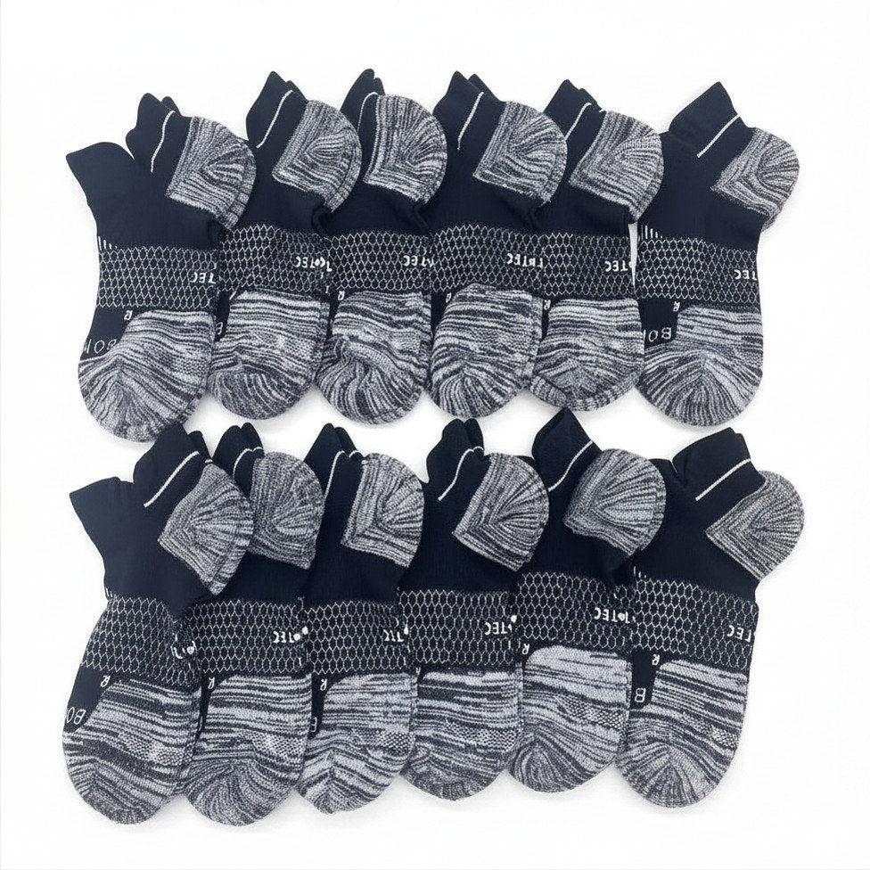 12 Pairs Bombas Performance Hextec Ankle Socks Medium NWOT
