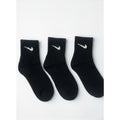 3 Pairs NWOT NIKE Black Cotton Quarter Socks Dri Fit Size Medium