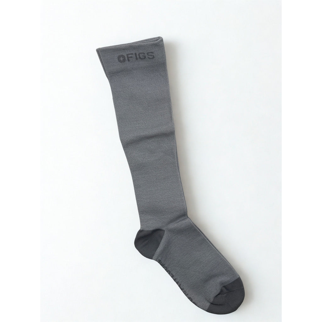 1 Pair FIGS Compression Gray Socks Size Medium