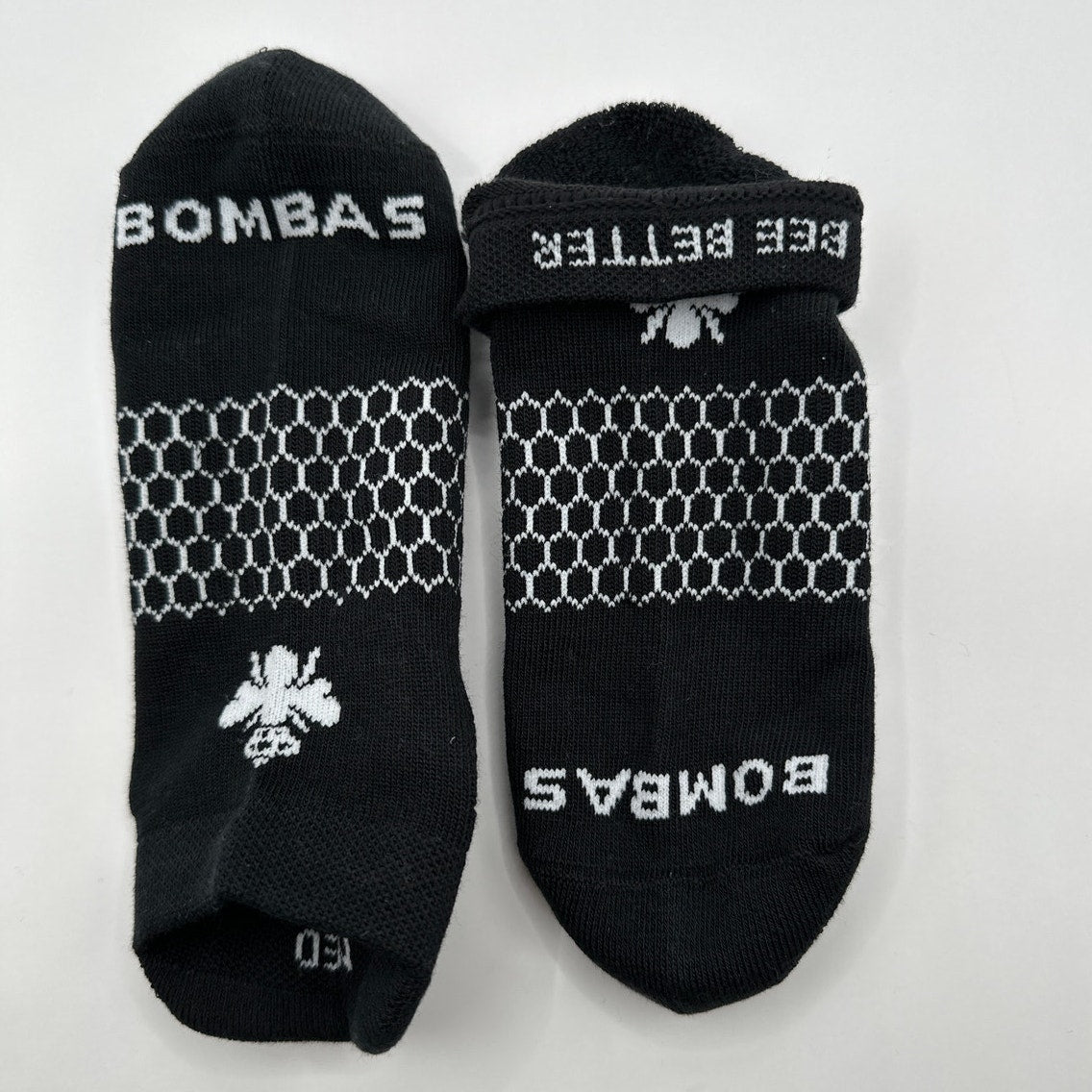 Bombas Ankle Socks Medium 3 pairs Black Unisex Everyday Cotton Socks NWOT