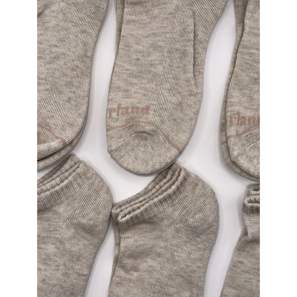 Timberland No Show Socks 6 Pairs - Full Cushion, Light Gray Medium
