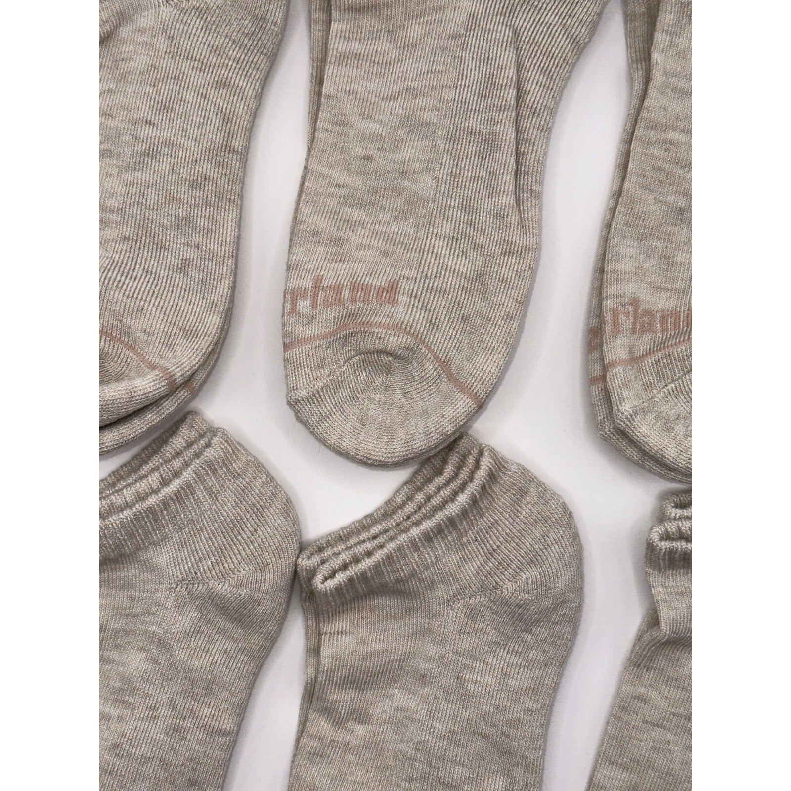 Timberland No Show Socks 6 Pairs - Full Cushion, Light Gray Medium