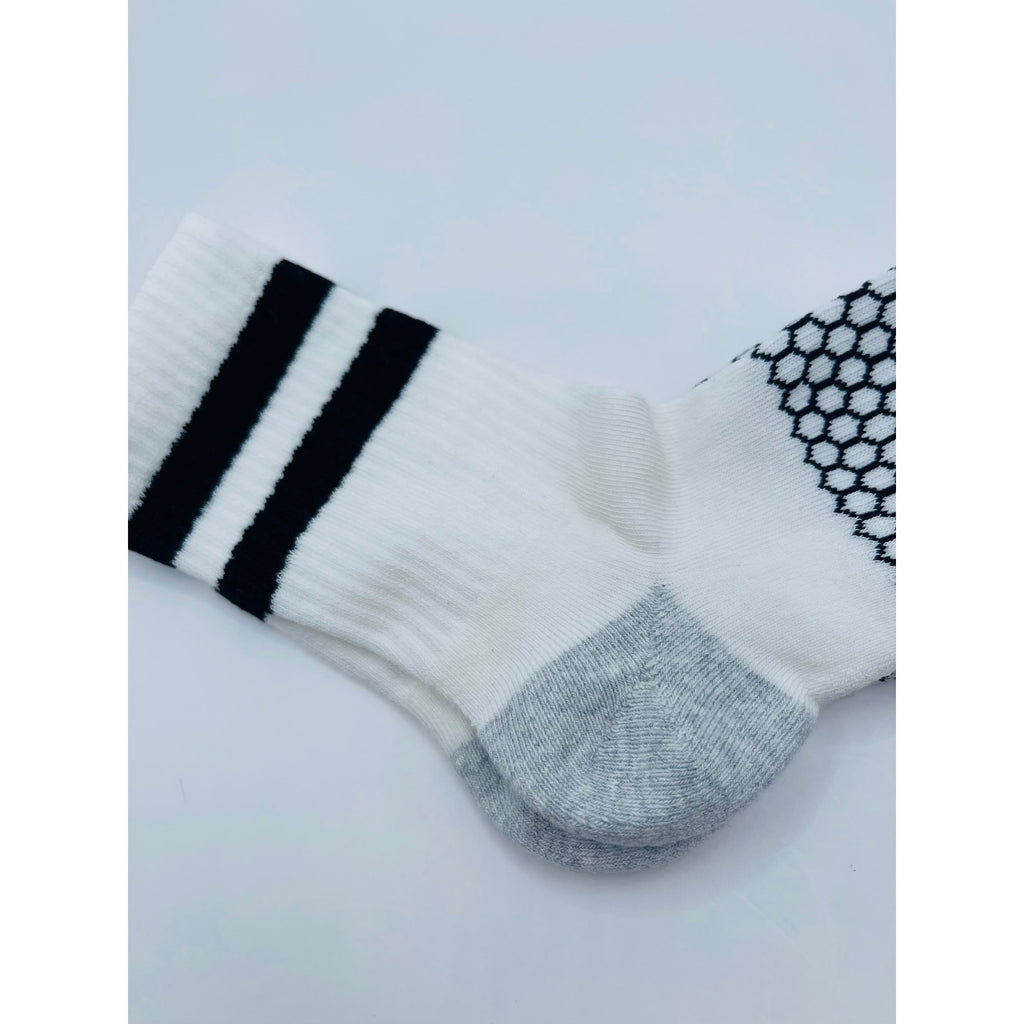 4 Pairs Bombas Stripe Quarter Socks Size Medium 6-10