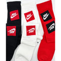 3 Pairs NWOT NIKE Everyday Cotton Crew Socks Dri Fit Size Medium