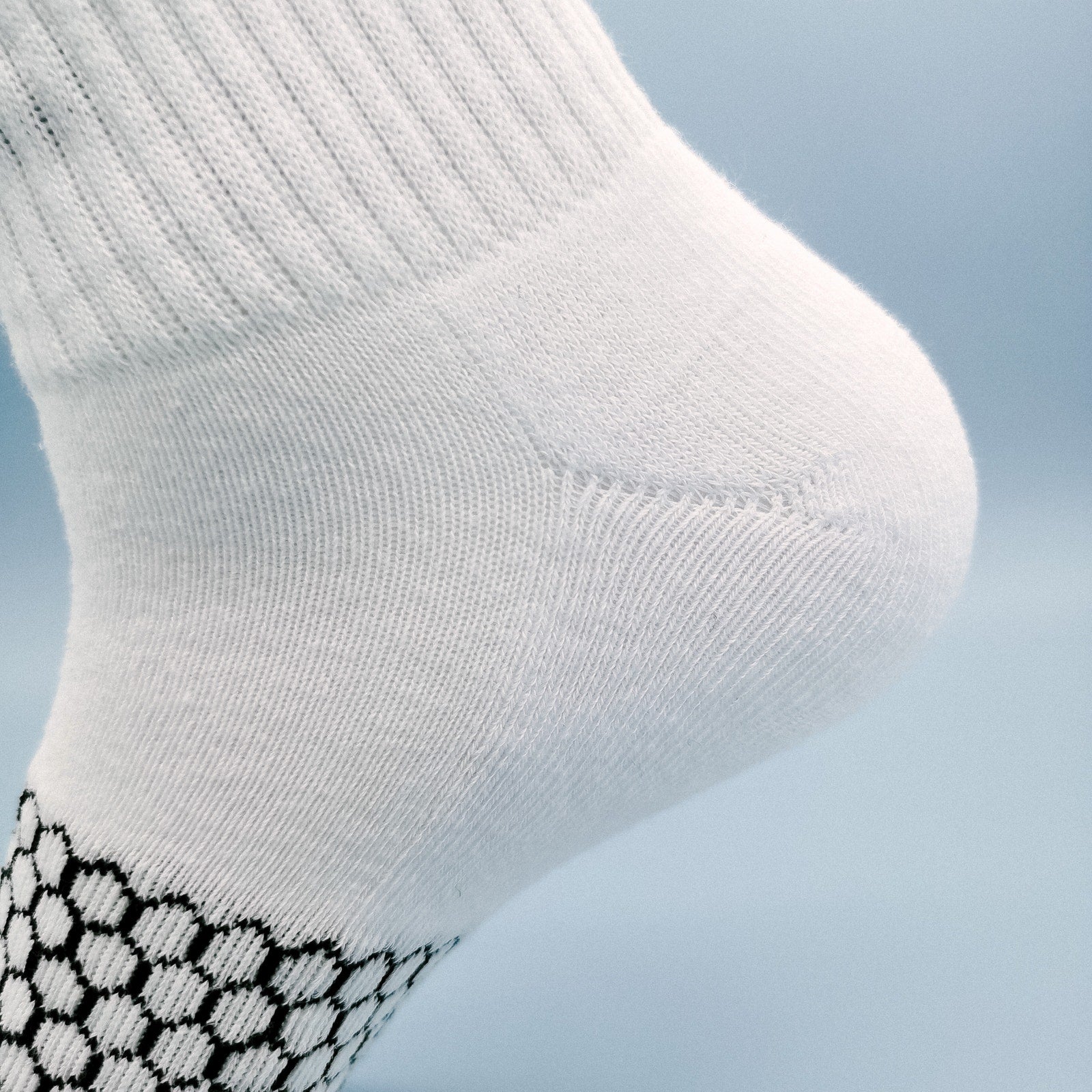 Women Men's BOMBAS Honeycomb Quarter socks Size Medium White 3 Pairs