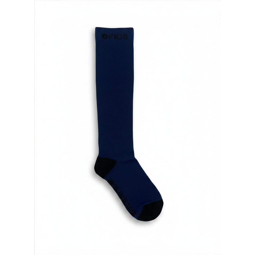 1 Pair FIGS Compression Navy Blue Socks Size Medium