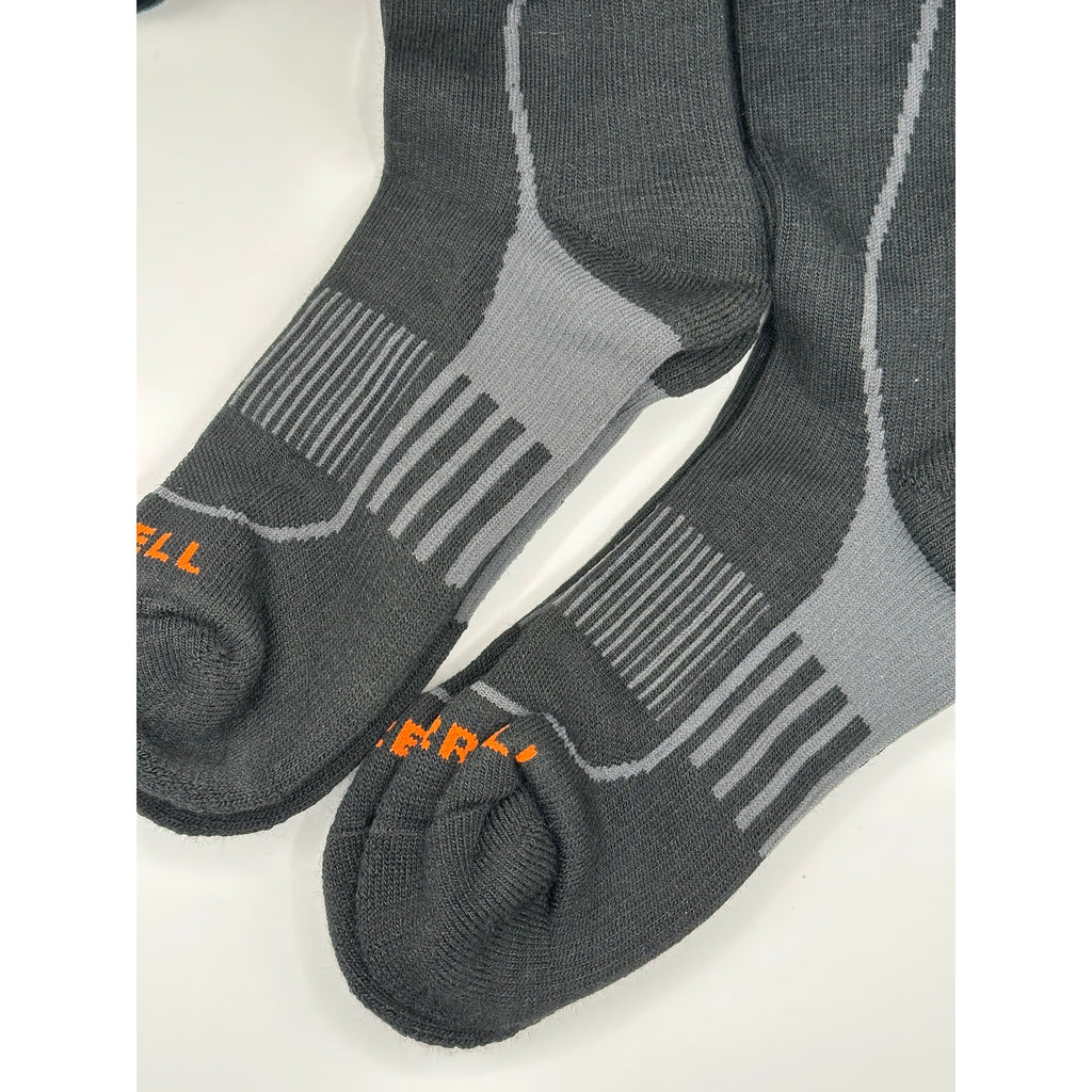 Merrell 4 Pairs Hiker Crew Socks Unisex Size S-M Gray