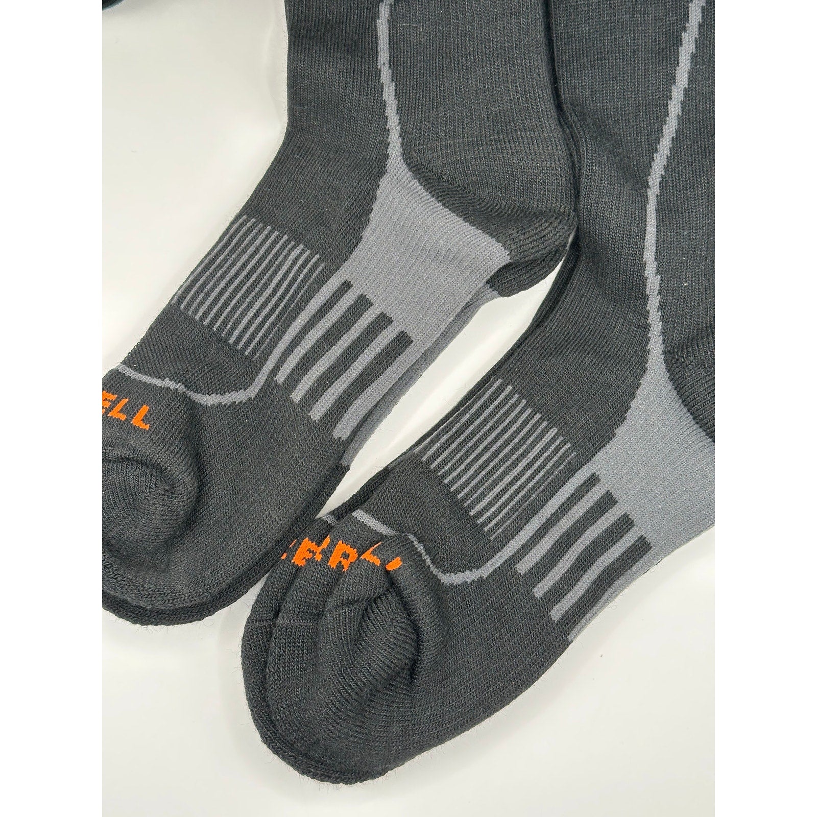 Merrell 4 Pairs Hiker Crew Socks Unisex Size S-M Gray