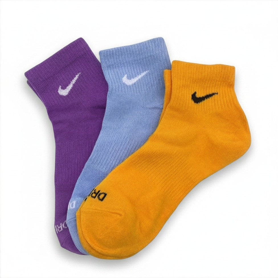 NIKE 6 Pairs Women Men's Quarter socks Size Medium