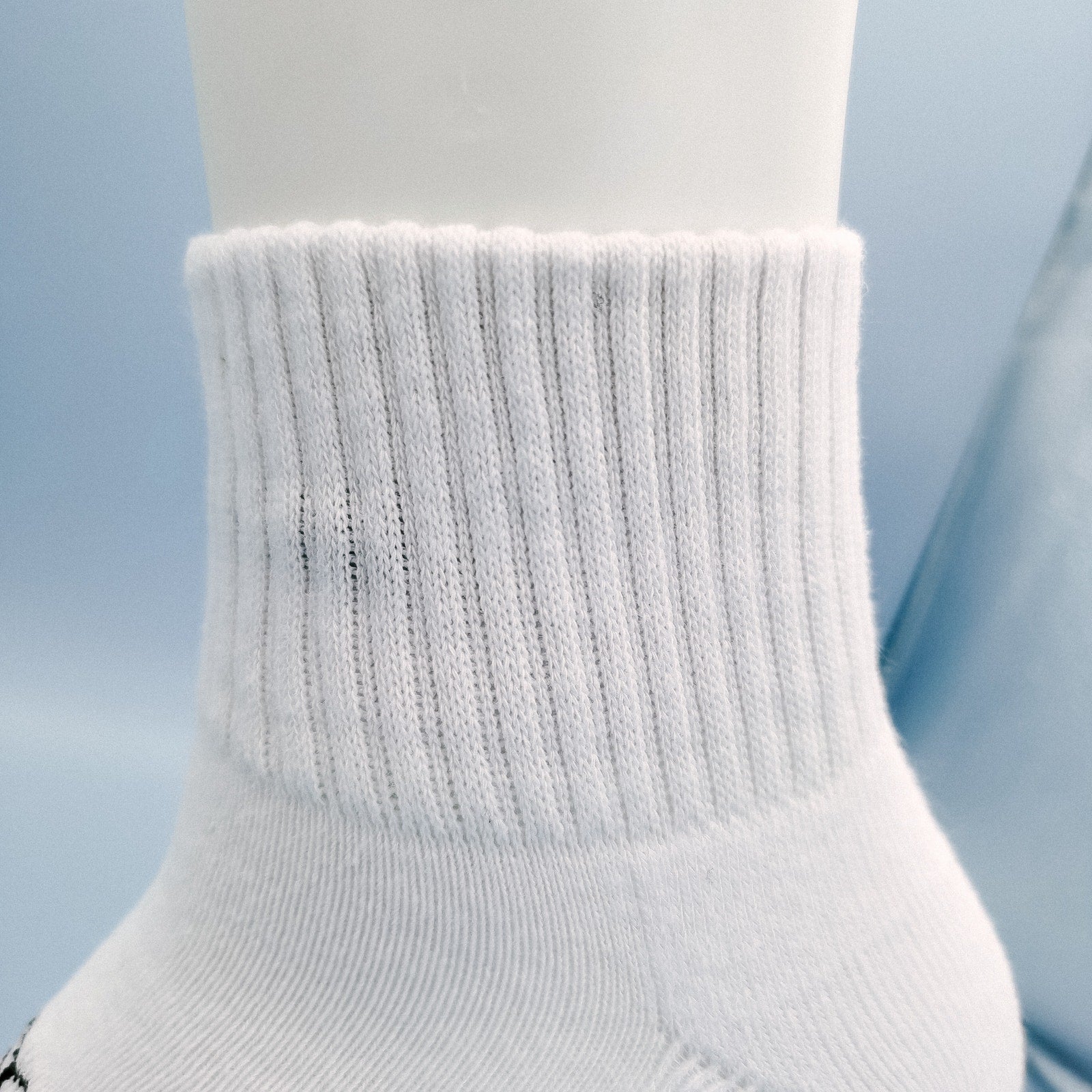 Women Men's BOMBAS Honeycomb Quarter socks Size Medium White 3 Pairs
