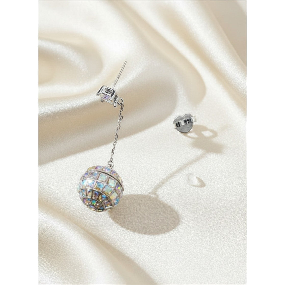 Kate Spade New York Beaming Bright Disco Ball Linear Earrings.