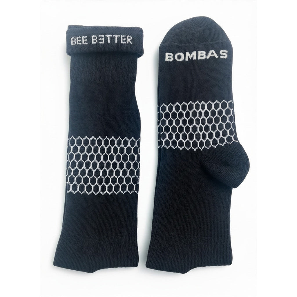 3 Pairs Bombas Navy Blue Quarter Socks Size Medium 6-10