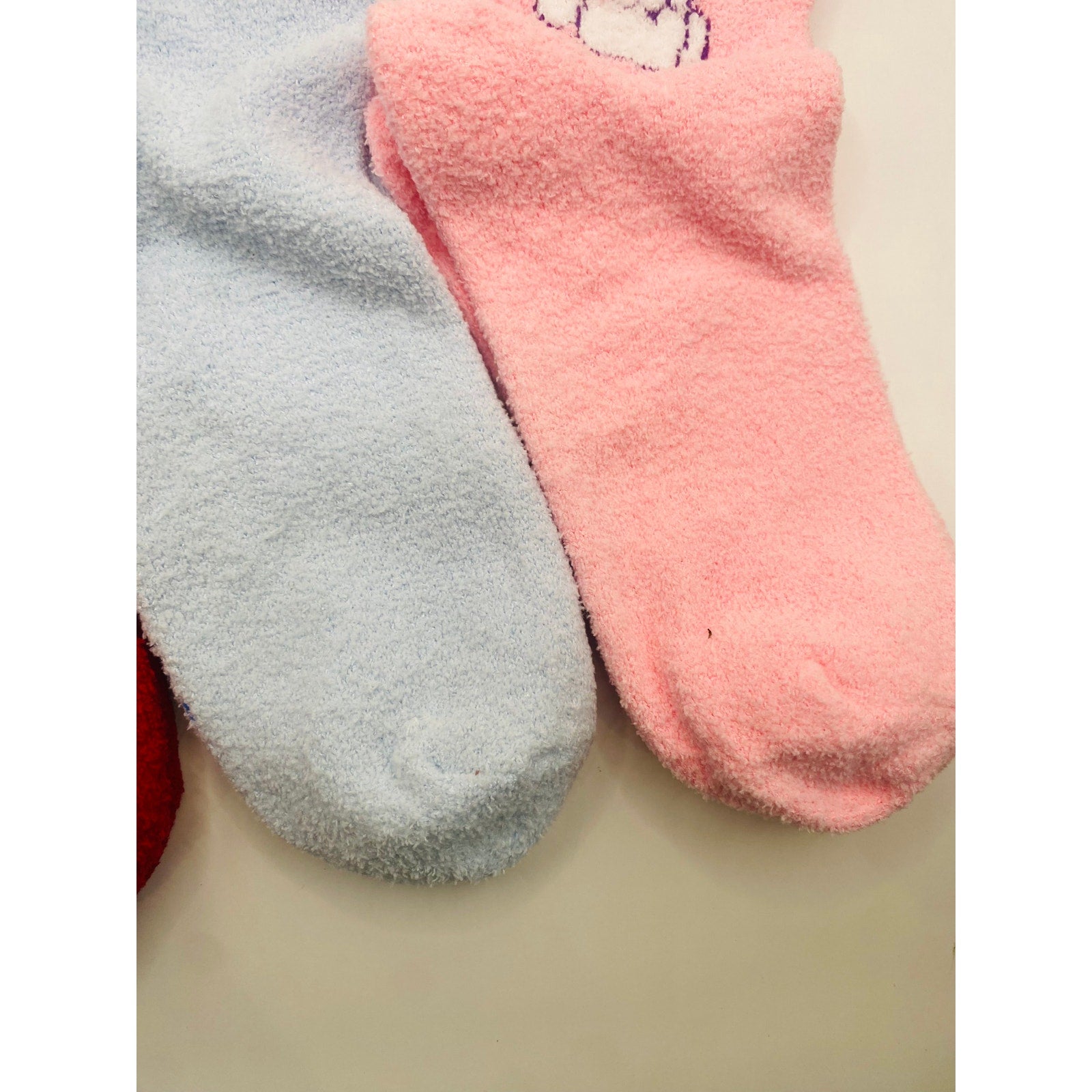 6 Pairs FUZZY SANRIO Women's Socks - Medium