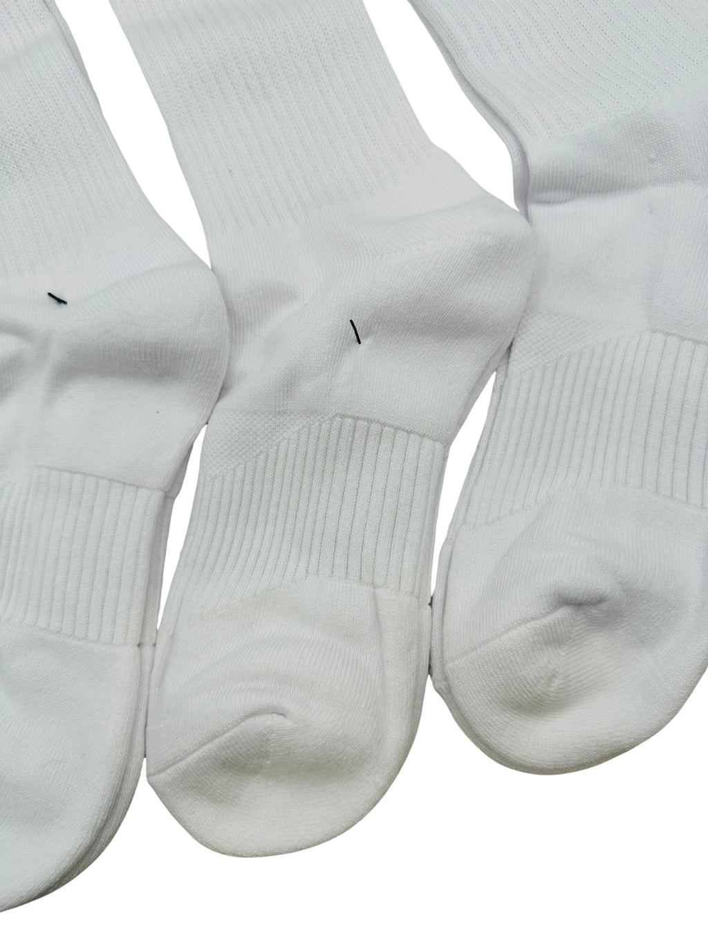 3 Pairs NWOT NIKE Everyday Cotton Crew Socks WHITE Size Medium 6-9