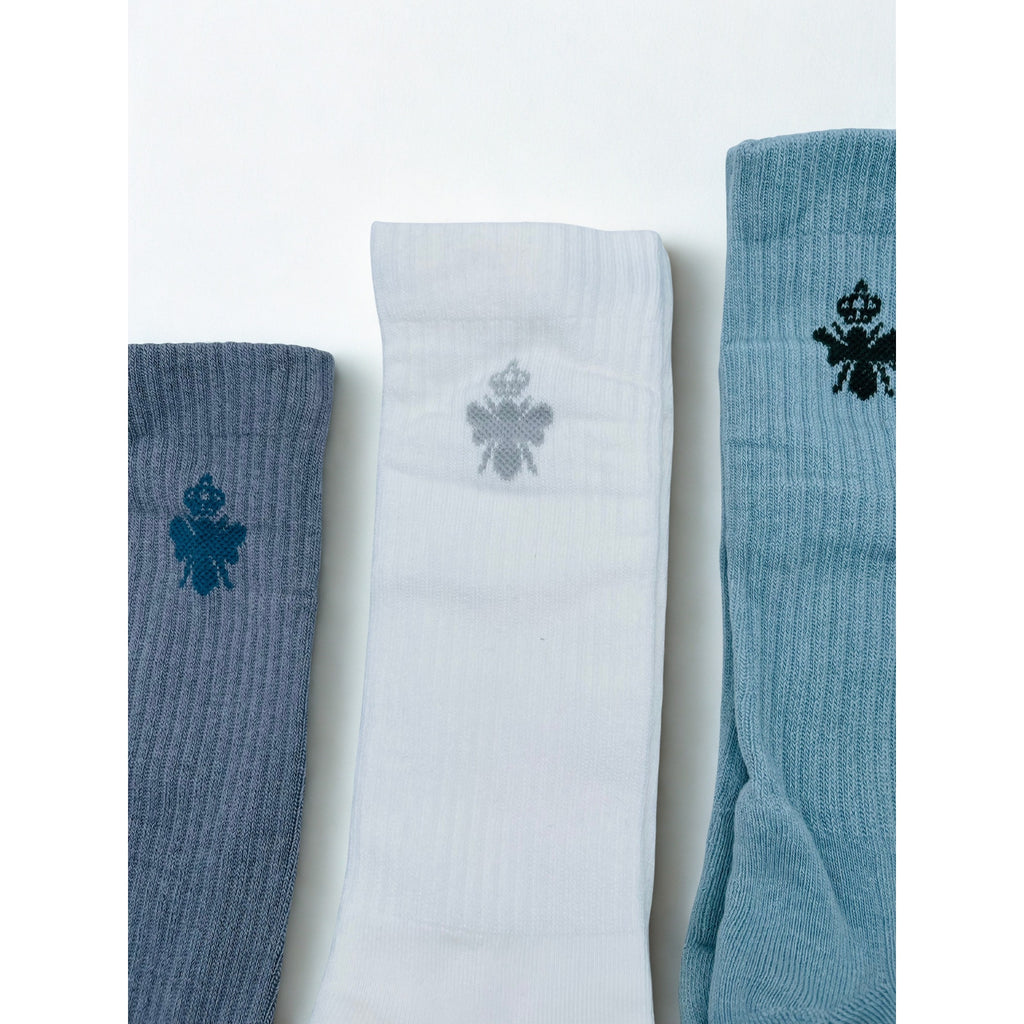 3 Pairs Bombas Daily Crew Socks Size Large 8-12