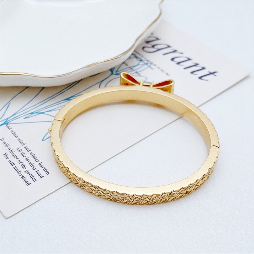 Kate Spade New York Wrapped In A Bow Hinged Bangle