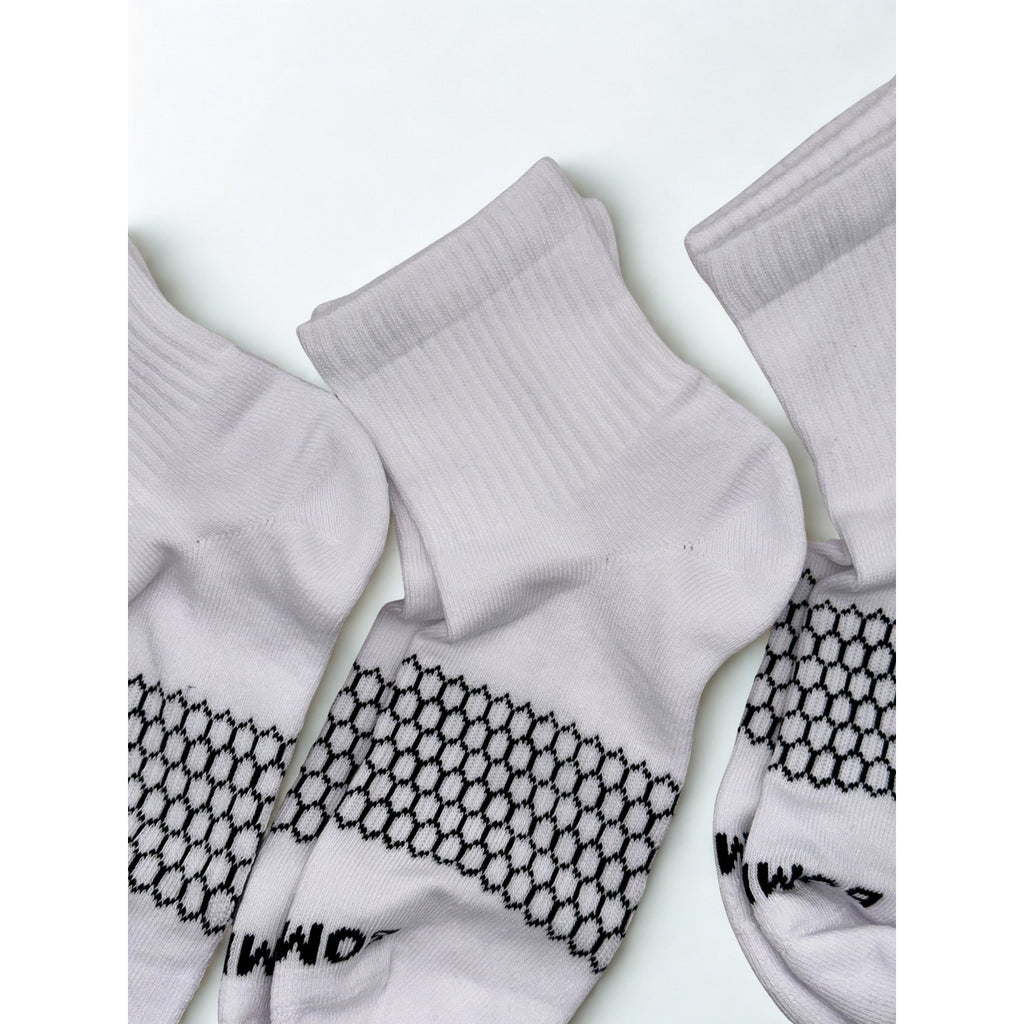 Bombas Women's Quarter Cut Honeycomb Socks Large 3 pairs NWOT