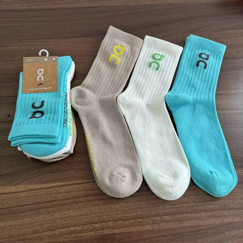 3 Pairs NWT On Cloud Socks Half-Calf Size Medium Unisex