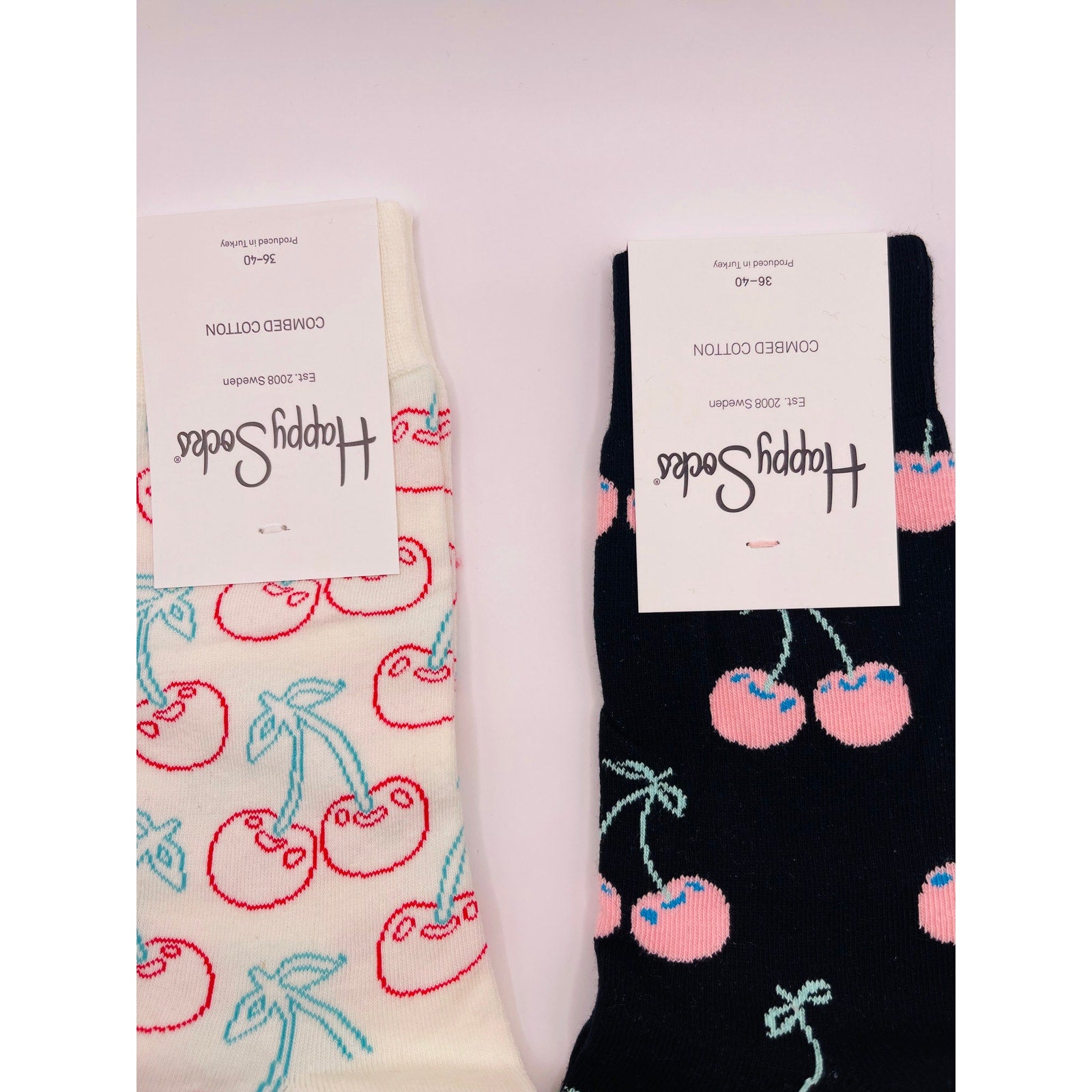 2 Pairs Happy Socks Size Medium Unisex NWT