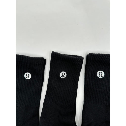 $2/Pair 3 Pairs - Lululemon Cotton Daily Essential Socks Crew M/L 6.5–10.5 (US)