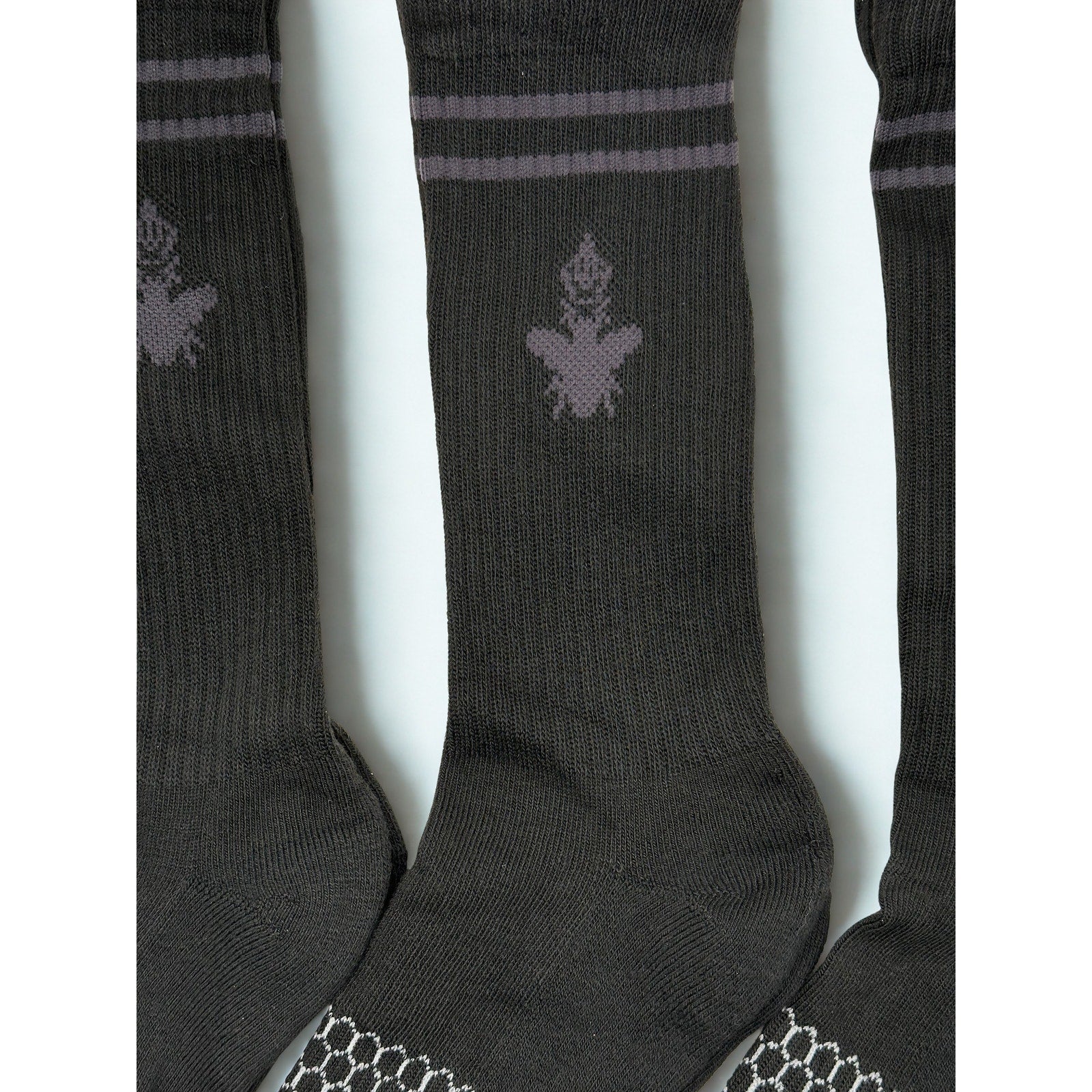 BOMBAS Honeycomb CrewSocks Size Large Black 3 Pairs Unisex